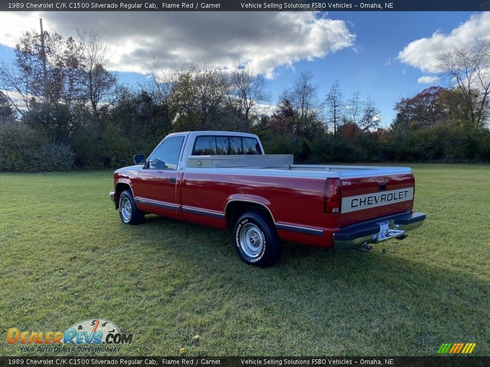 Flame Red 1989 Chevrolet C/K C1500 Silverado Regular Cab Photo #9