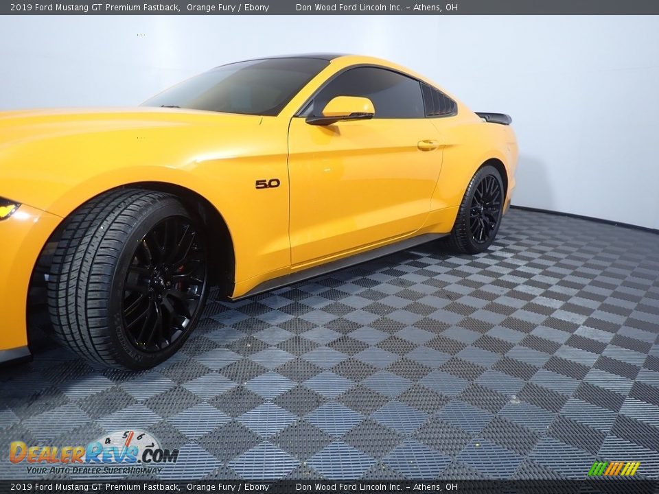 2019 Ford Mustang GT Premium Fastback Orange Fury / Ebony Photo #11