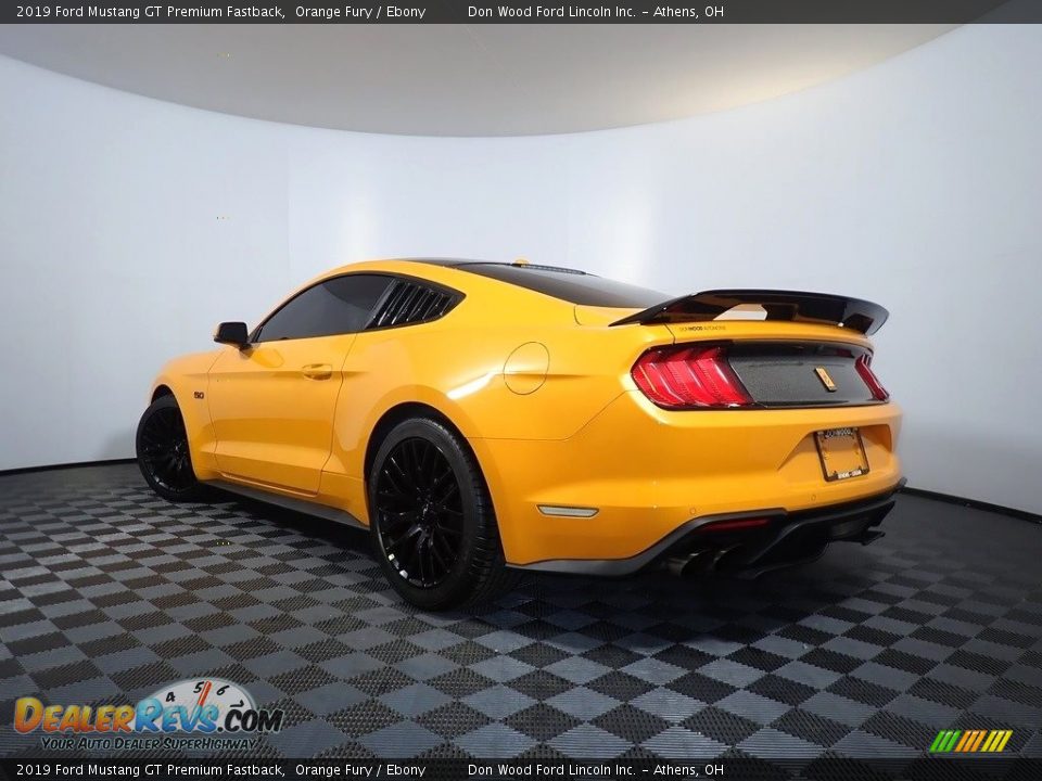 2019 Ford Mustang GT Premium Fastback Orange Fury / Ebony Photo #12