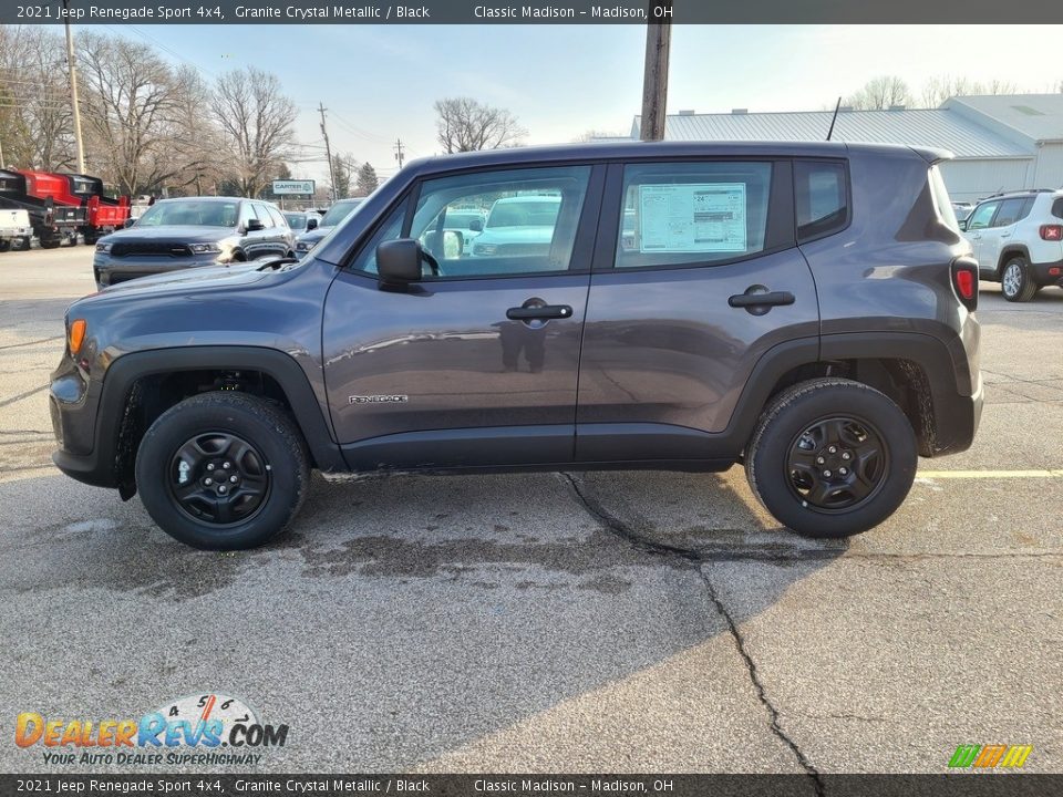 2021 Jeep Renegade Sport 4x4 Granite Crystal Metallic / Black Photo #8