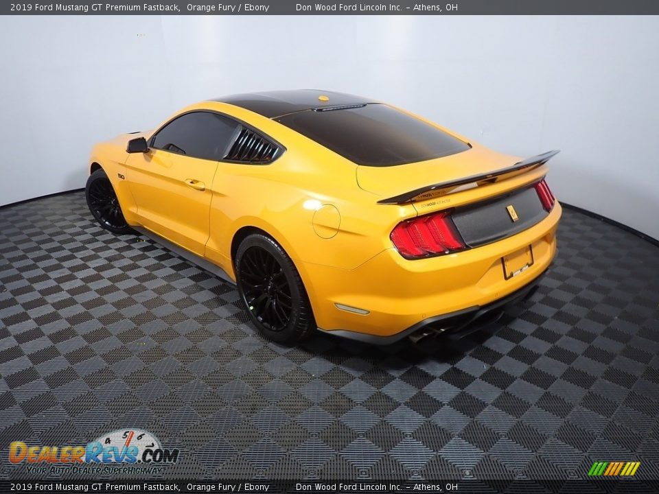 2019 Ford Mustang GT Premium Fastback Orange Fury / Ebony Photo #13