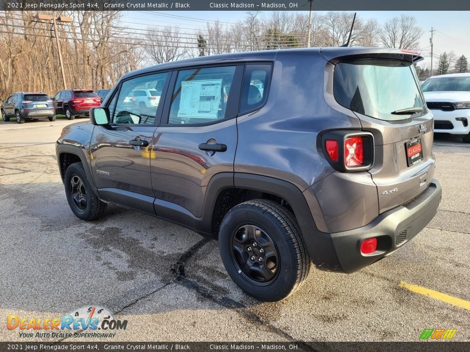 2021 Jeep Renegade Sport 4x4 Granite Crystal Metallic / Black Photo #9