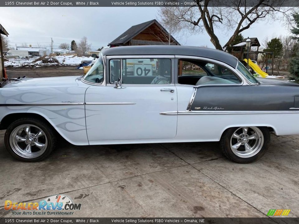 1955 Chevrolet Bel Air 2 Door Coupe White / Black Photo #1