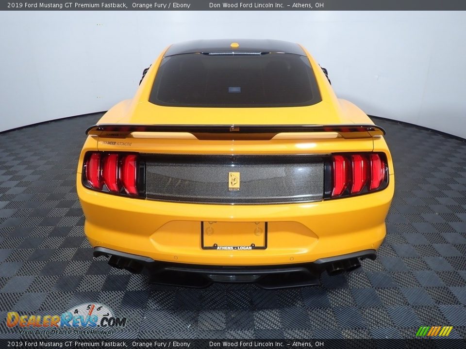 2019 Ford Mustang GT Premium Fastback Orange Fury / Ebony Photo #14