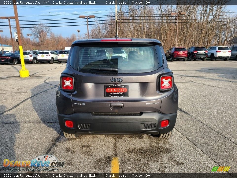 2021 Jeep Renegade Sport 4x4 Granite Crystal Metallic / Black Photo #10