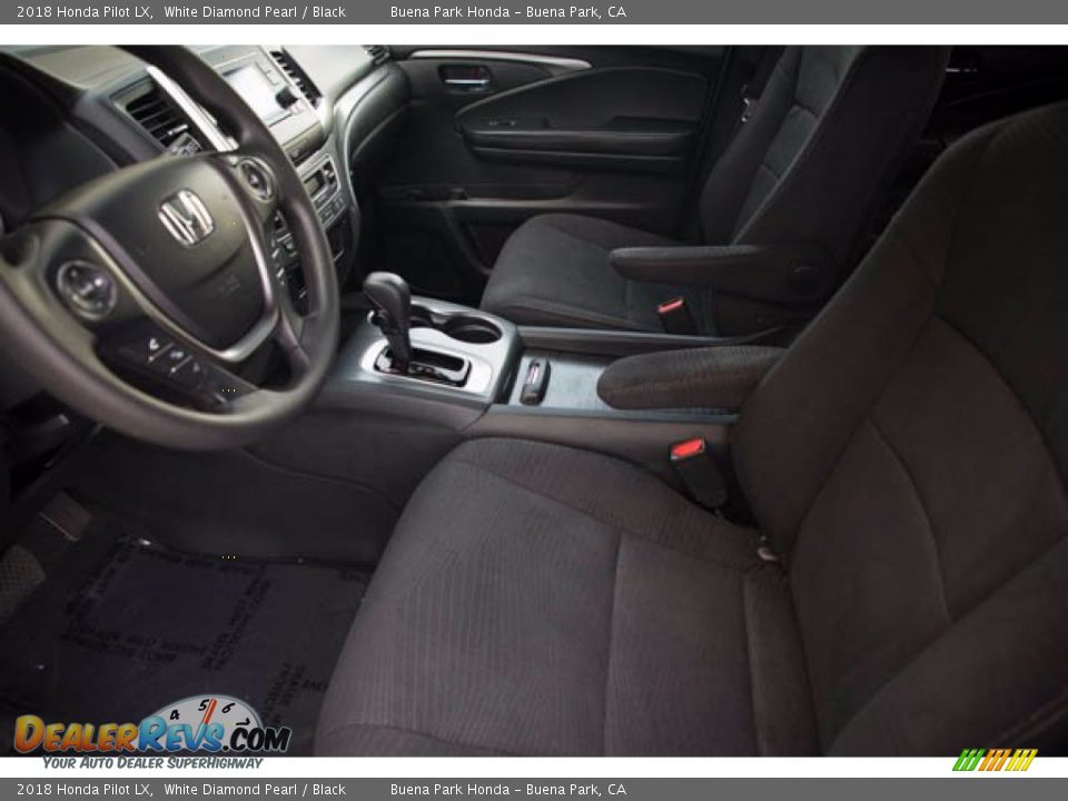 2018 Honda Pilot LX White Diamond Pearl / Black Photo #3