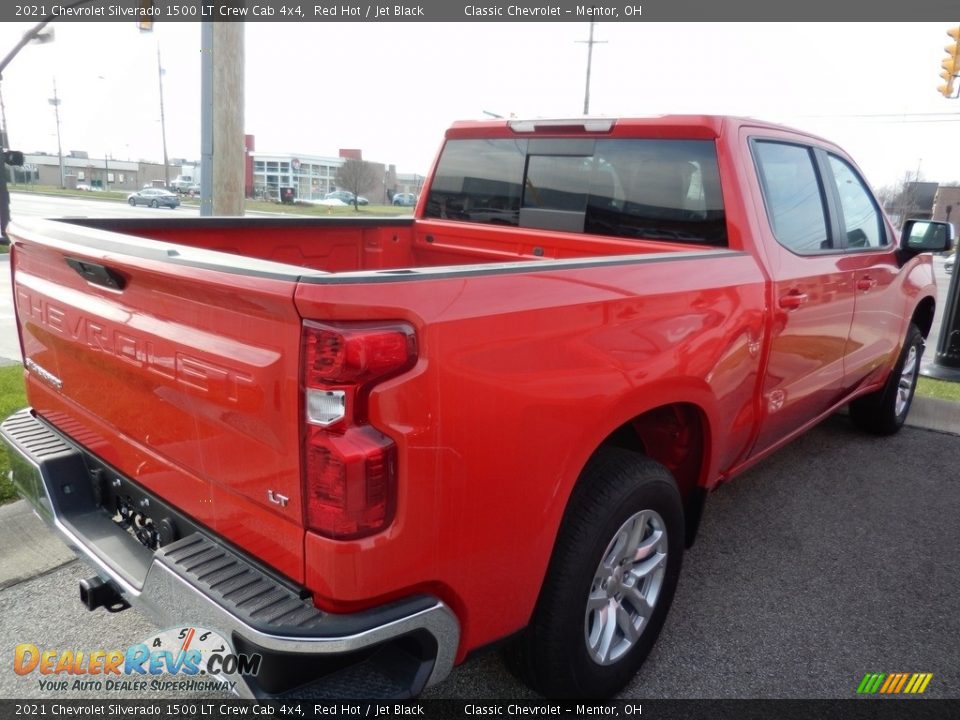 2021 Chevrolet Silverado 1500 LT Crew Cab 4x4 Red Hot / Jet Black Photo #4