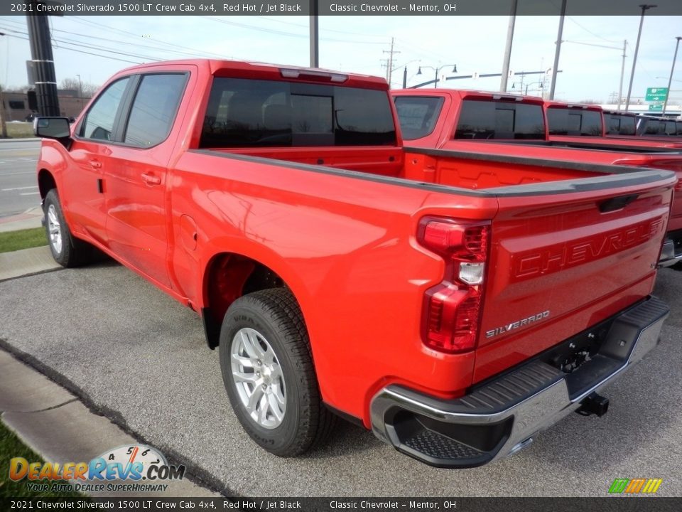 2021 Chevrolet Silverado 1500 LT Crew Cab 4x4 Red Hot / Jet Black Photo #5