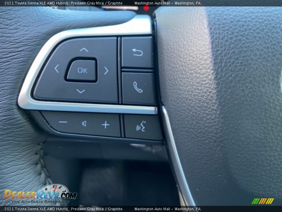 2021 Toyota Sienna XLE AWD Hybrid Predawn Gray Mica / Graphite Photo #6