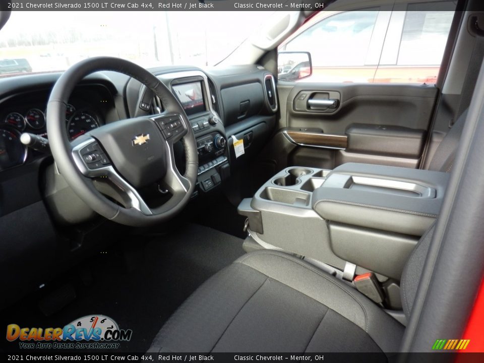 2021 Chevrolet Silverado 1500 LT Crew Cab 4x4 Red Hot / Jet Black Photo #7