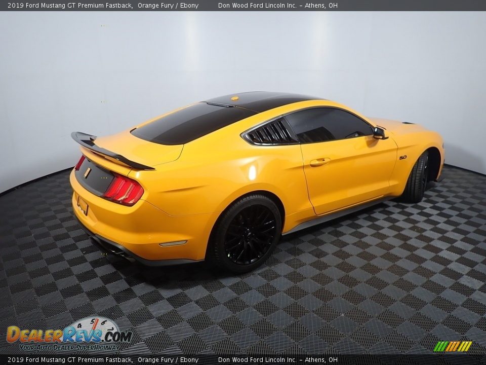 2019 Ford Mustang GT Premium Fastback Orange Fury / Ebony Photo #18