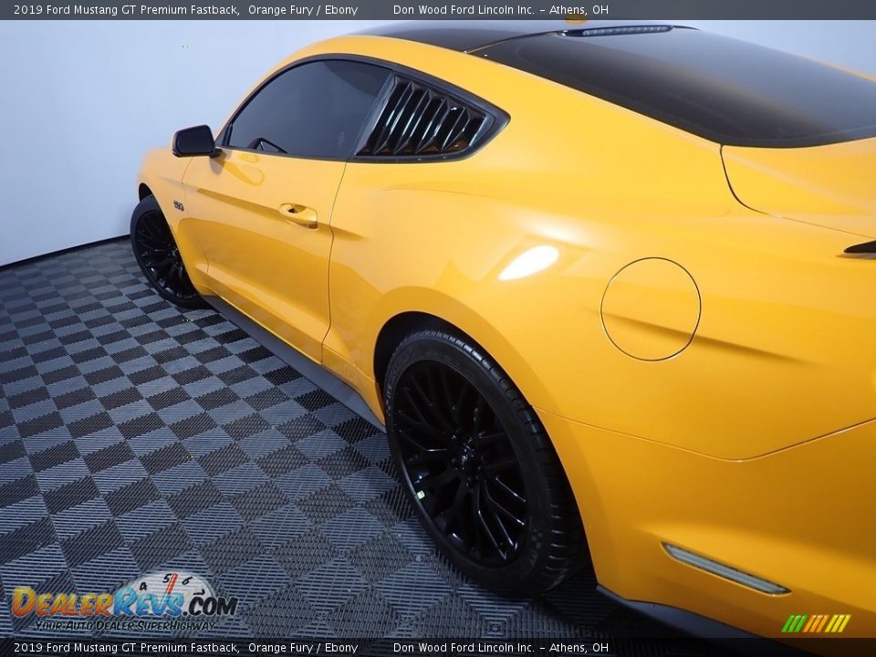2019 Ford Mustang GT Premium Fastback Orange Fury / Ebony Photo #19