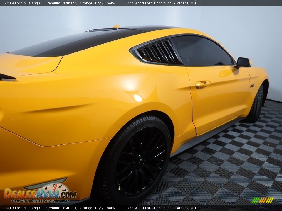 2019 Ford Mustang GT Premium Fastback Orange Fury / Ebony Photo #20