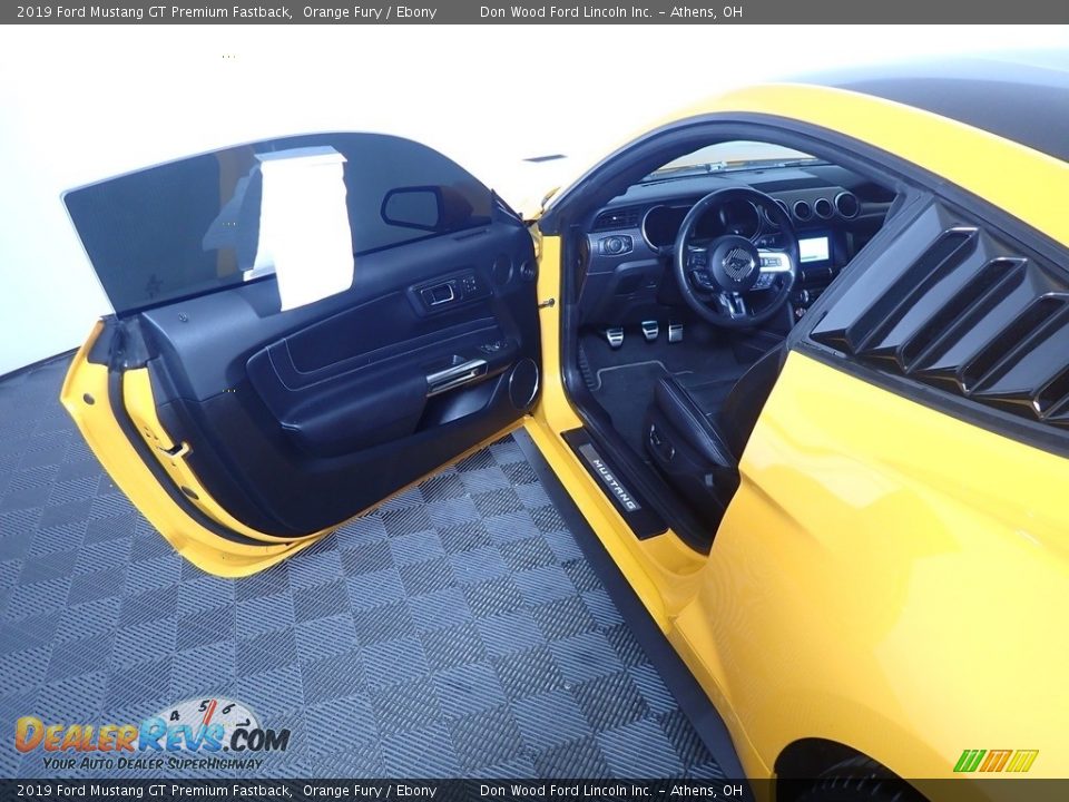 2019 Ford Mustang GT Premium Fastback Orange Fury / Ebony Photo #21