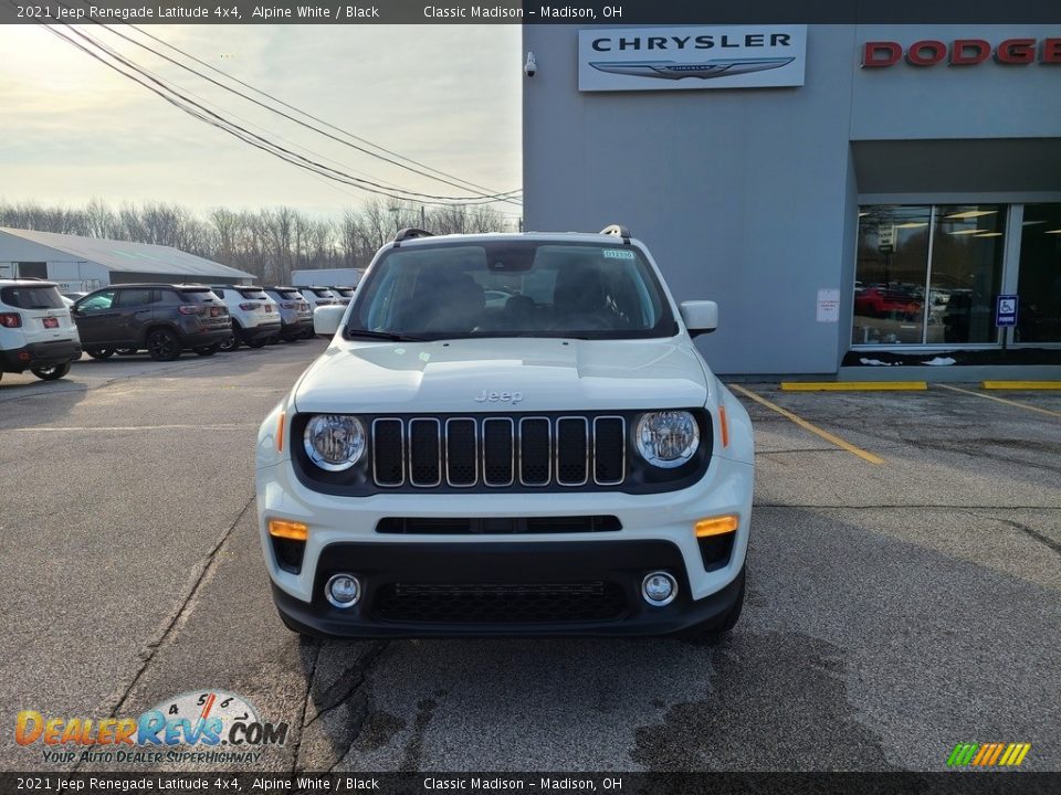 2021 Jeep Renegade Latitude 4x4 Alpine White / Black Photo #7