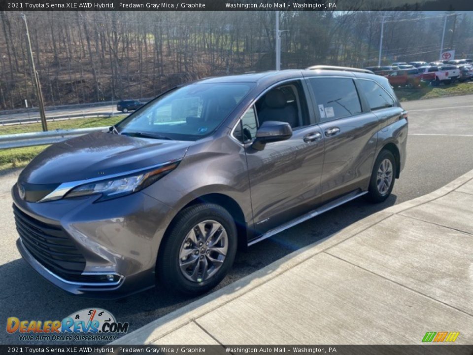 2021 Toyota Sienna XLE AWD Hybrid Predawn Gray Mica / Graphite Photo #14