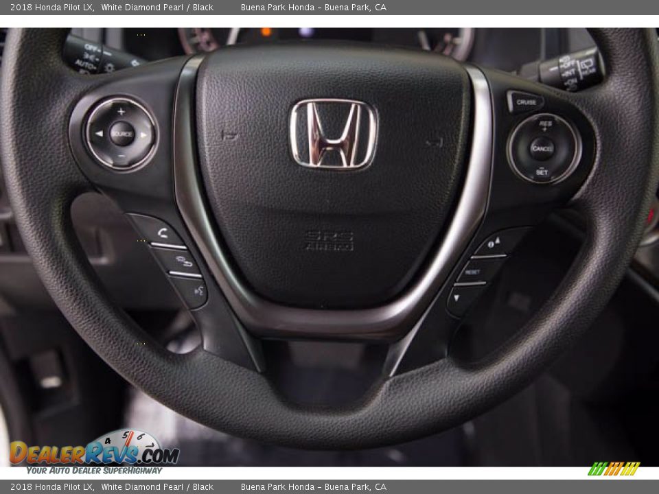 2018 Honda Pilot LX White Diamond Pearl / Black Photo #13