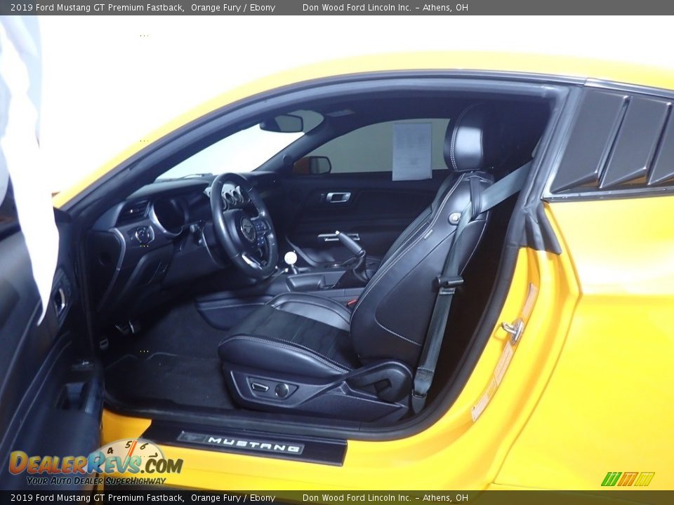 2019 Ford Mustang GT Premium Fastback Orange Fury / Ebony Photo #24