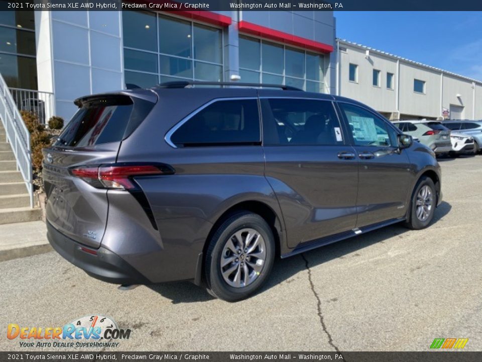 2021 Toyota Sienna XLE AWD Hybrid Predawn Gray Mica / Graphite Photo #15