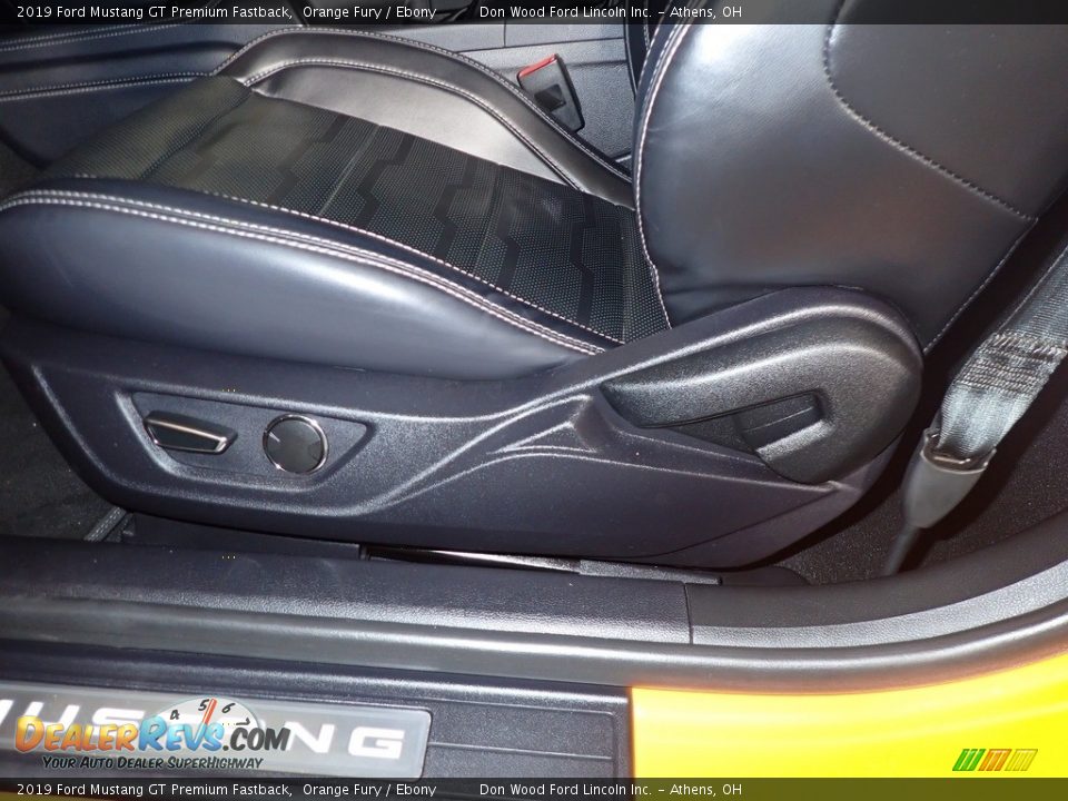 2019 Ford Mustang GT Premium Fastback Orange Fury / Ebony Photo #25