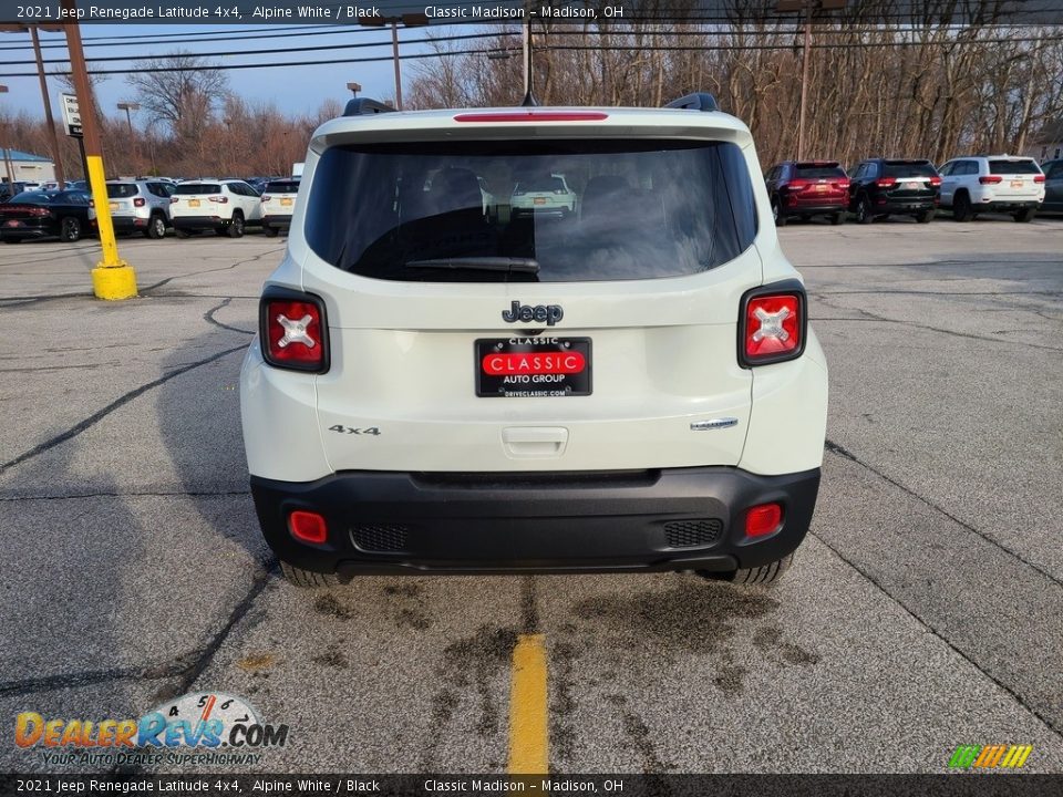 2021 Jeep Renegade Latitude 4x4 Alpine White / Black Photo #10