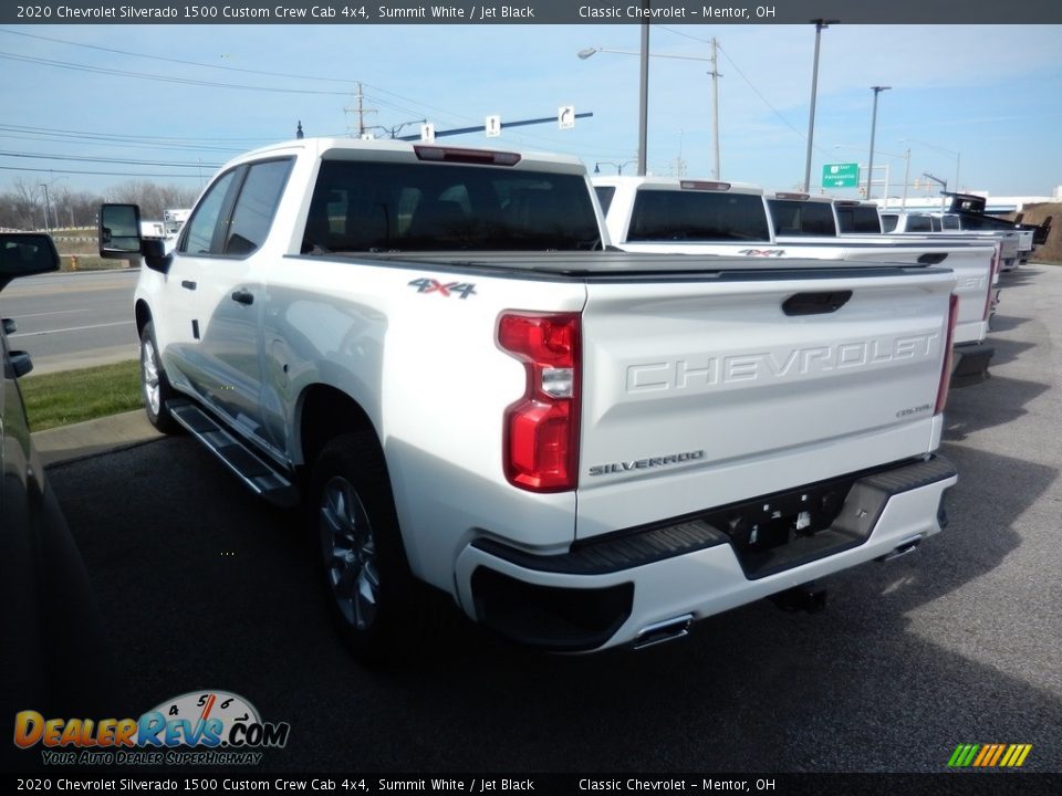 2020 Chevrolet Silverado 1500 Custom Crew Cab 4x4 Summit White / Jet Black Photo #5