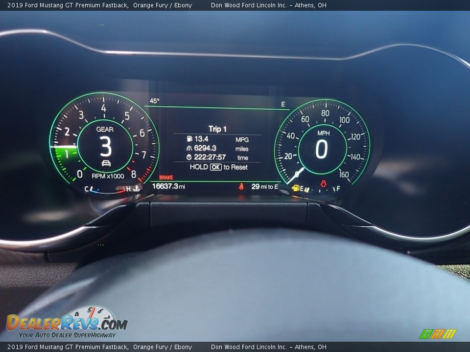 2019 Ford Mustang GT Premium Fastback Gauges Photo #30
