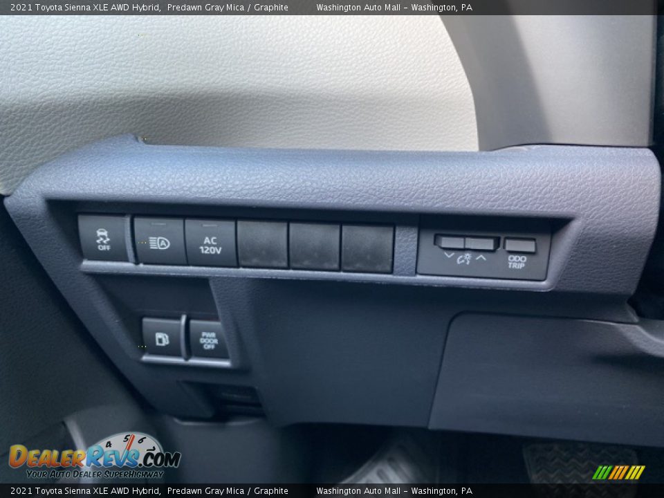 2021 Toyota Sienna XLE AWD Hybrid Predawn Gray Mica / Graphite Photo #22