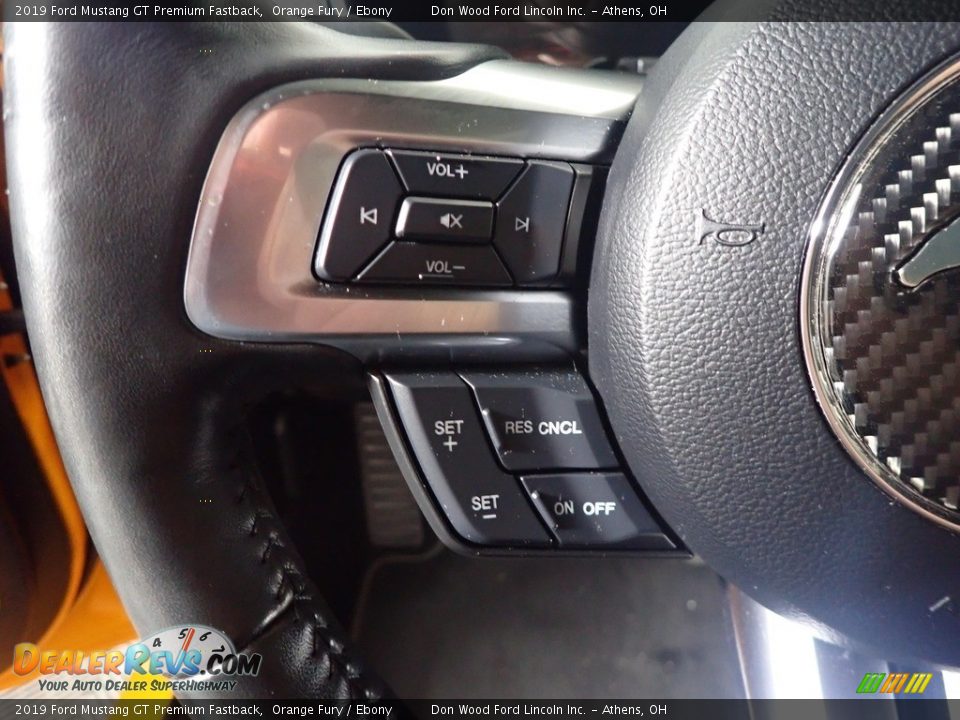 2019 Ford Mustang GT Premium Fastback Orange Fury / Ebony Photo #31