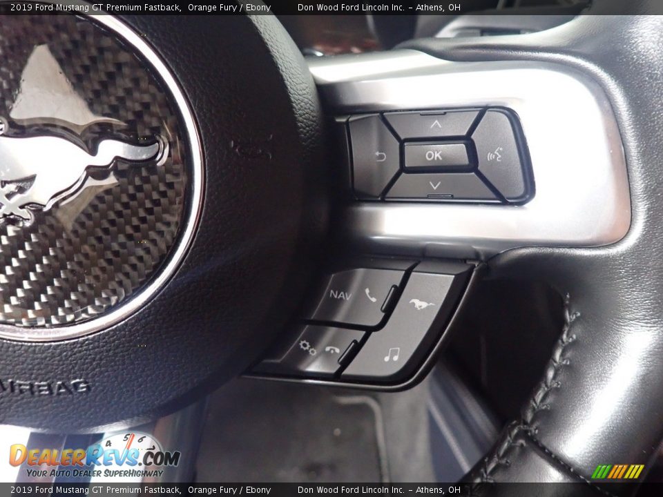 2019 Ford Mustang GT Premium Fastback Orange Fury / Ebony Photo #32