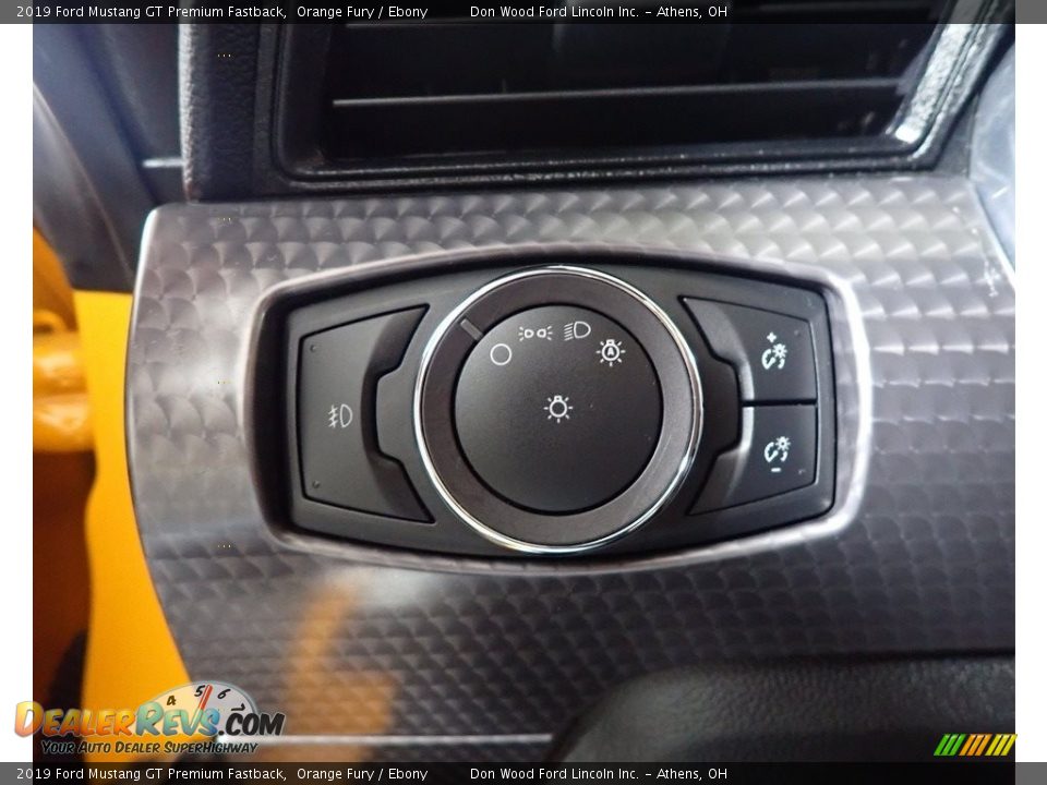 2019 Ford Mustang GT Premium Fastback Orange Fury / Ebony Photo #33