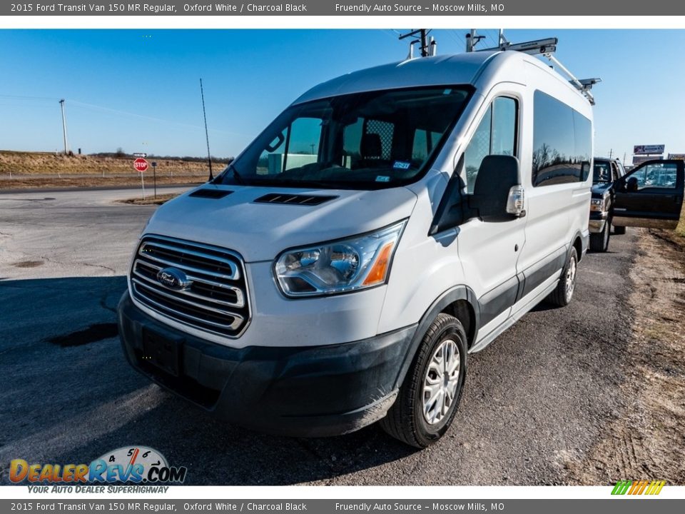 2015 Ford Transit Van 150 MR Regular Oxford White / Charcoal Black Photo #8