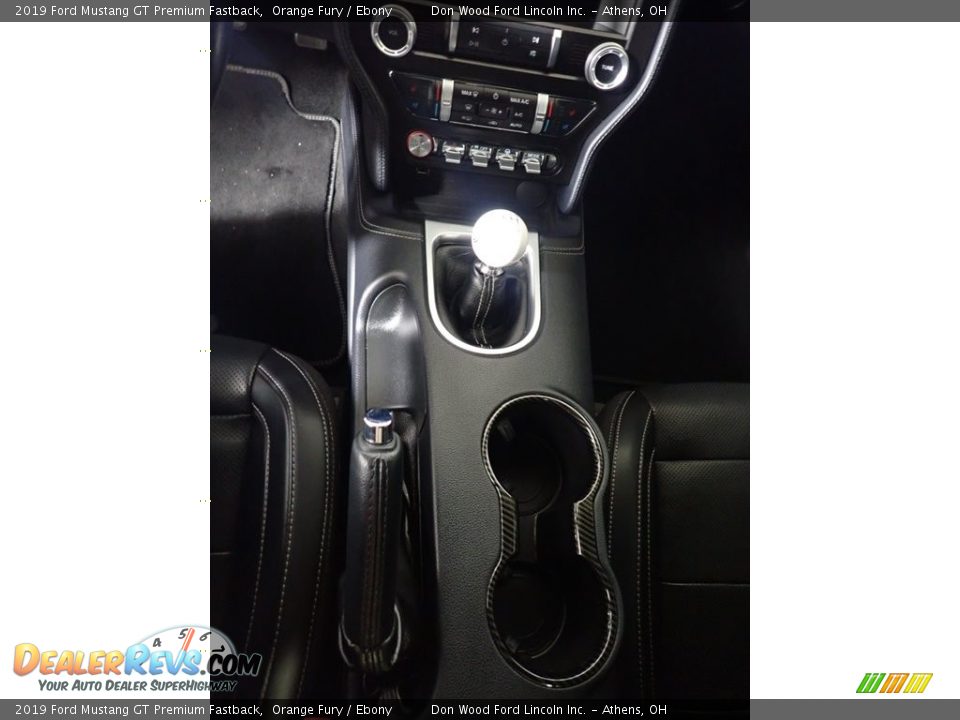 2019 Ford Mustang GT Premium Fastback Orange Fury / Ebony Photo #34