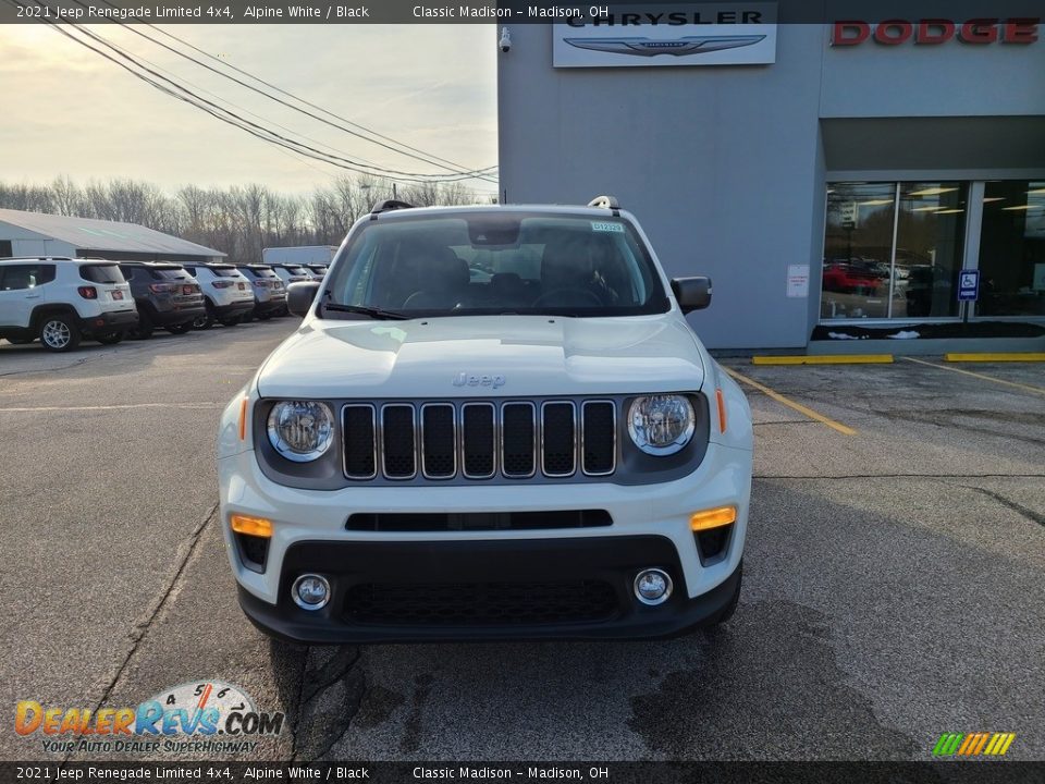 2021 Jeep Renegade Limited 4x4 Alpine White / Black Photo #7