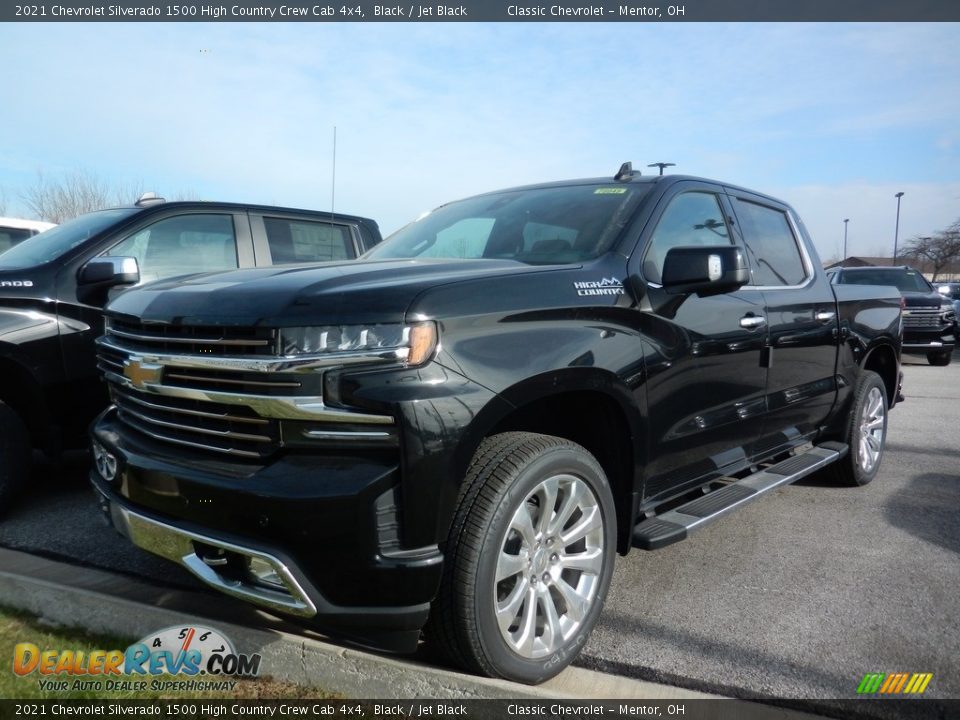 2021 Chevrolet Silverado 1500 High Country Crew Cab 4x4 Black / Jet Black Photo #1