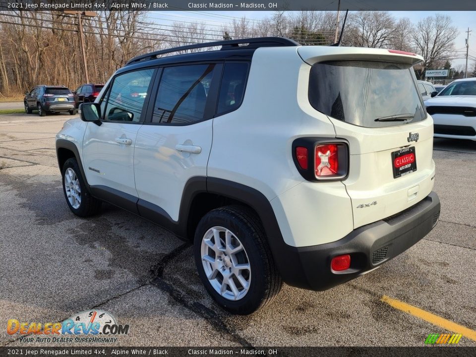 2021 Jeep Renegade Limited 4x4 Alpine White / Black Photo #9