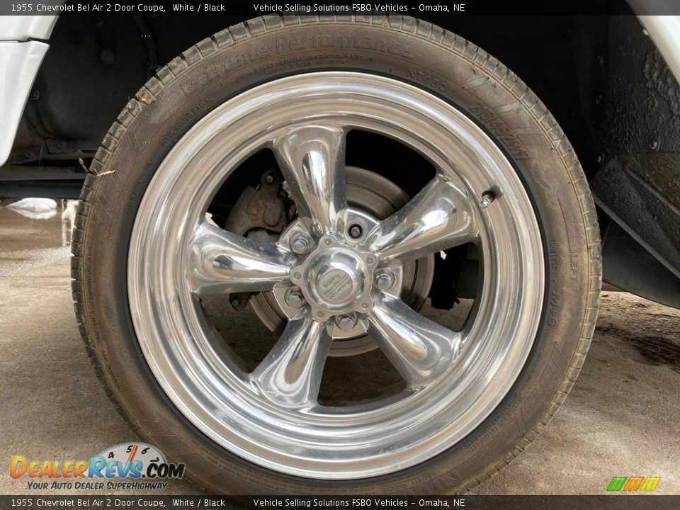 1955 Chevrolet Bel Air 2 Door Coupe White / Black Photo #24