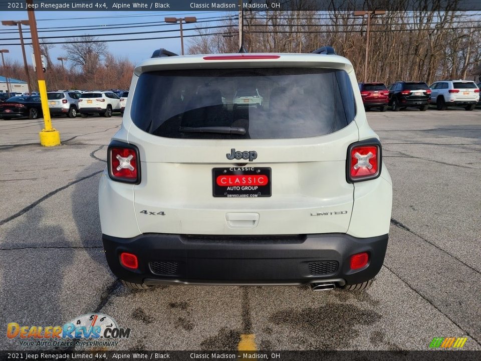 2021 Jeep Renegade Limited 4x4 Alpine White / Black Photo #10
