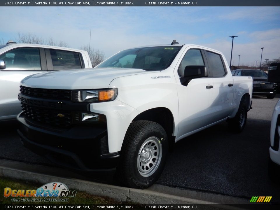 2021 Chevrolet Silverado 1500 WT Crew Cab 4x4 Summit White / Jet Black Photo #1