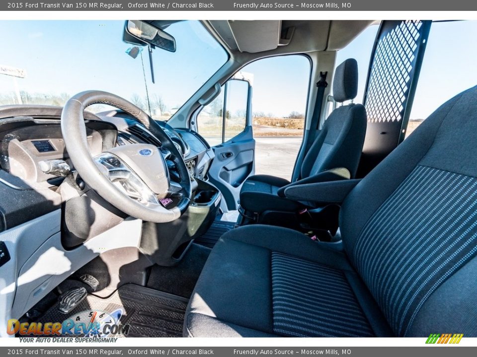 2015 Ford Transit Van 150 MR Regular Oxford White / Charcoal Black Photo #18