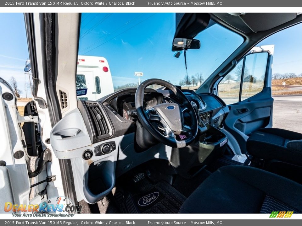 2015 Ford Transit Van 150 MR Regular Oxford White / Charcoal Black Photo #19