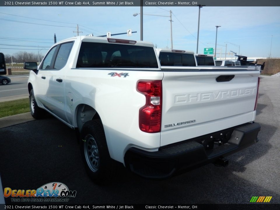 2021 Chevrolet Silverado 1500 WT Crew Cab 4x4 Summit White / Jet Black Photo #5