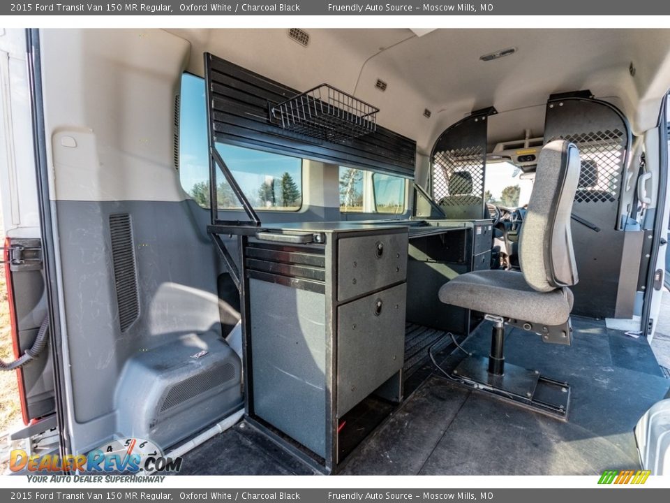 2015 Ford Transit Van 150 MR Regular Oxford White / Charcoal Black Photo #22