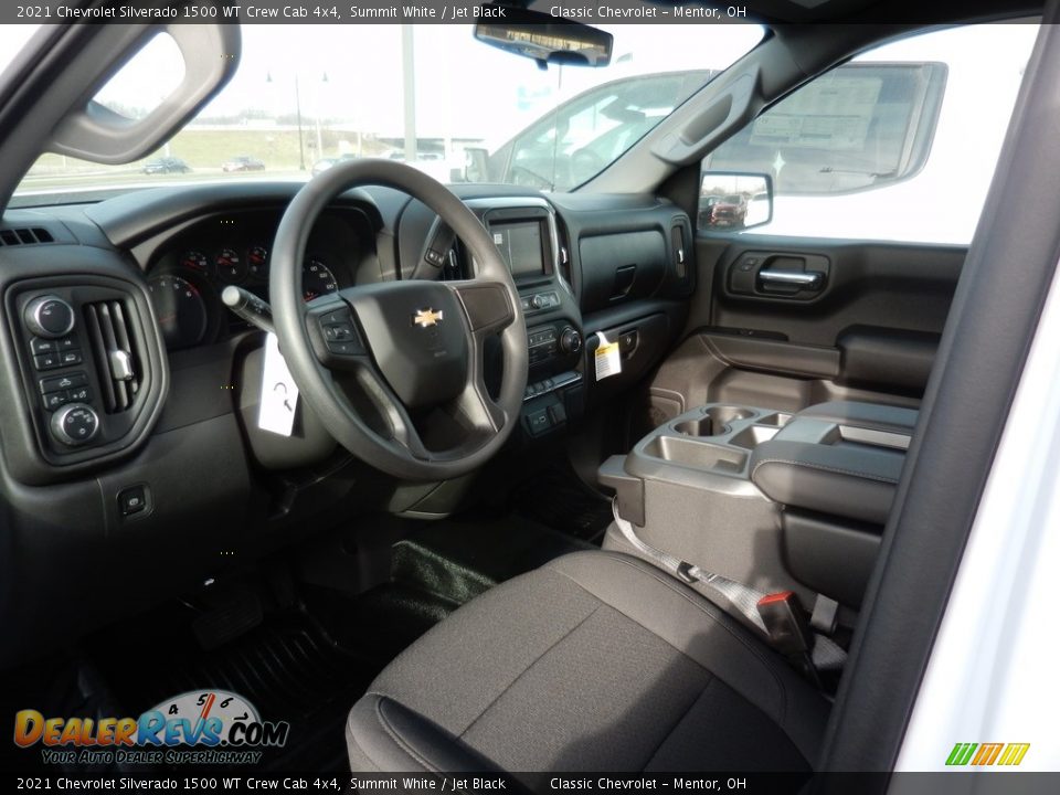 2021 Chevrolet Silverado 1500 WT Crew Cab 4x4 Summit White / Jet Black Photo #7