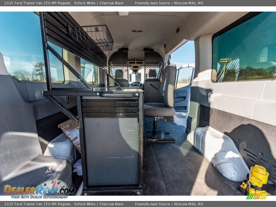 2015 Ford Transit Van 150 MR Regular Oxford White / Charcoal Black Photo #23