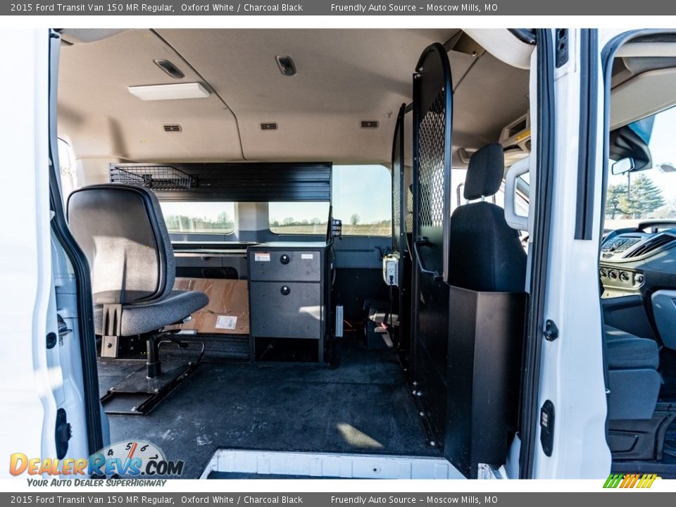 2015 Ford Transit Van 150 MR Regular Oxford White / Charcoal Black Photo #25