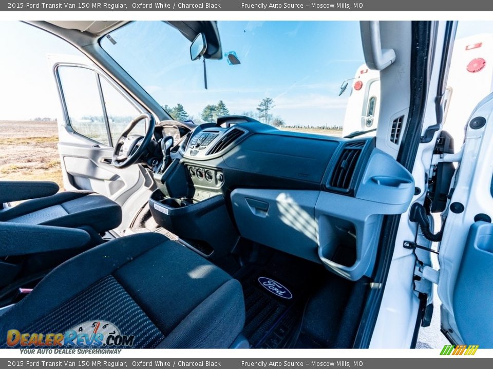 2015 Ford Transit Van 150 MR Regular Oxford White / Charcoal Black Photo #29