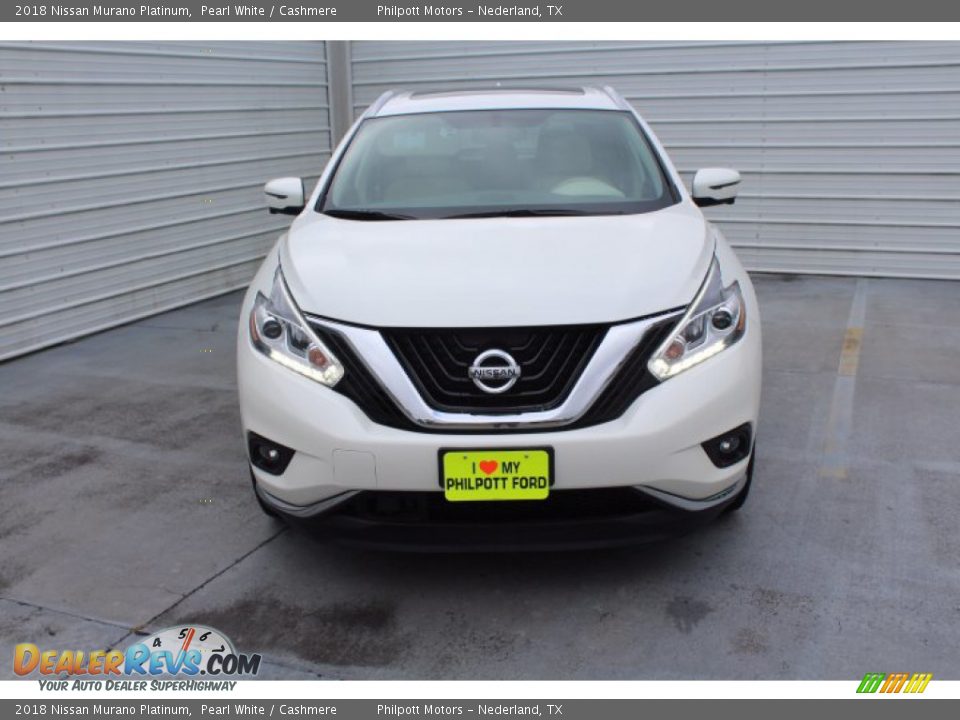 2018 Nissan Murano Platinum Pearl White / Cashmere Photo #3