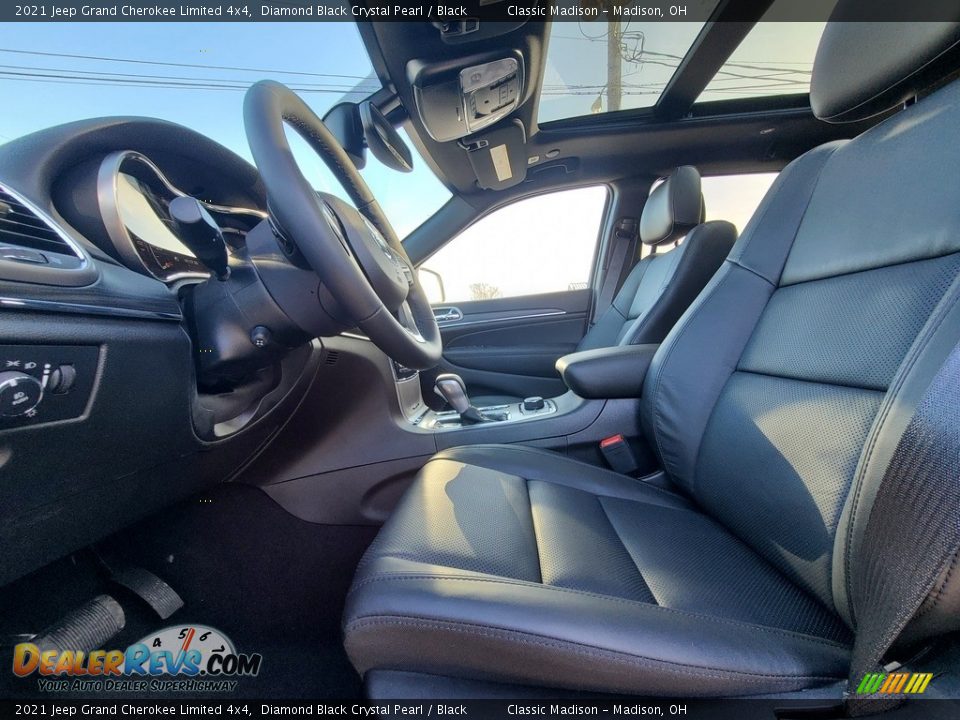 2021 Jeep Grand Cherokee Limited 4x4 Diamond Black Crystal Pearl / Black Photo #2