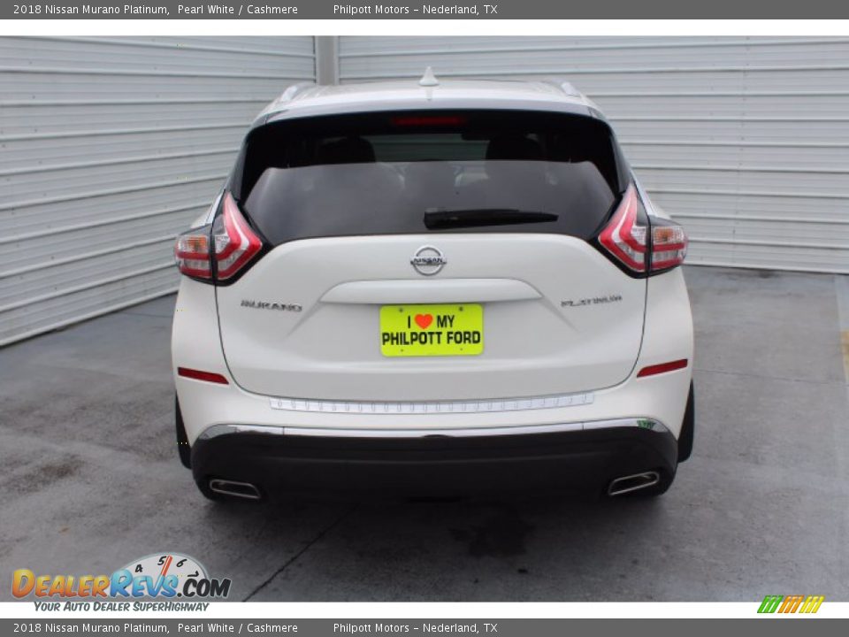 2018 Nissan Murano Platinum Pearl White / Cashmere Photo #8